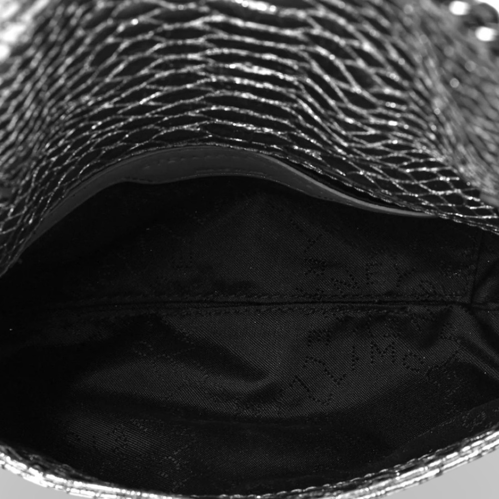 Stella McCartney Silver Python Embossed Leather F… - image 4